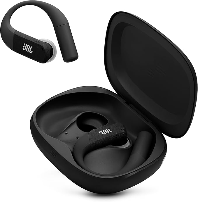 JBL Endurance Peak 4 - True Wireless Noise Cancelling Sport Earbuds, Up to 48Hrs Total Playback, Water & dust Proof (IP68), Secure fit with TwistLock™ Design, & 6 mics for Perfect Calls (Black/Grey)