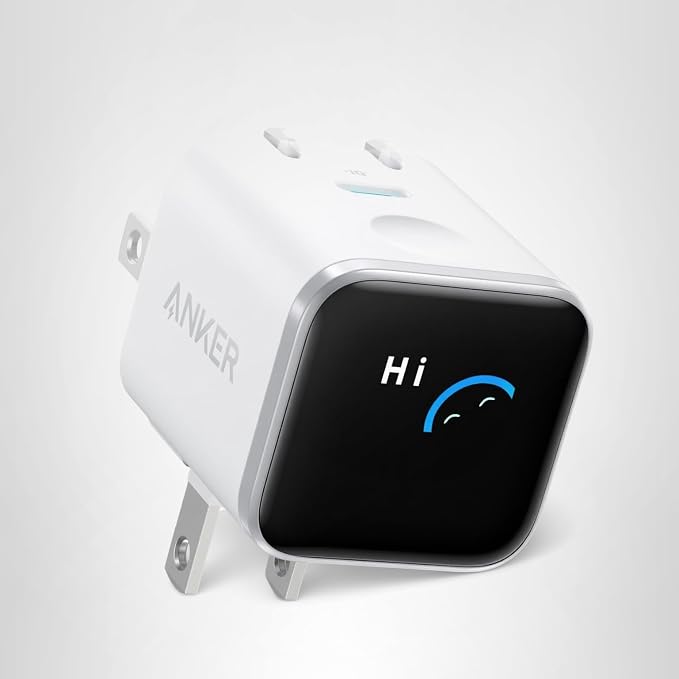 Anker Smart Display Charger, Anker Nano USB C Charger Block, 45W Max GaN Phone Charger,180° Foldable Plug,Smart Recognition,Built-in Care Mode,for iPhone17/16/15(Non-Battery,One USB-C Port,No Cable)